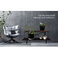 thumbnail image 6 of Zhongma 45.67 in x 17.5 in x 14 in 2-Tier Black Metal Plant Stand with Rustproof, 6 of 6