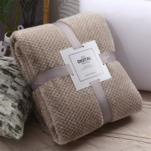 Manta Polar Coral, Diseño Supersuave y Relieve, Transpirable y Cálida, Ideal para Interiores y Exteriores, Ideal para Camping y Picnic, Perfecta para Hombres y Mujeres, 110 X 180 Cm.