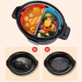 thumbnail image 1 of YAOMOBB Dual Compartment Slow Cooker Liner Eco Friendly Silicone Slow Stew Pot Liners High Temperature Resistant 2Pcs Set, 1 of 6