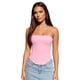 thumbnail image 1 of Tops de tubo lisos para mujer, ajustados, con lazo en la espalda, sin hombros, sin mangas, estilo urbano de verano y a la moda., 1 of 7
