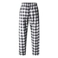 thumbnail image 4 of lmcalzta Mens Plaid Pants Elastic Waisted Wide Leg Loose Comfy Pajama Pants with Pockets Fall Winter Loungewear Trousers, 4 of 6