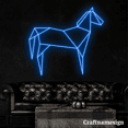 thumbnail image 3 of Craftnamesign Horse Geometric Neon Sign for Farmhouse Bedroom Bar Wall Art, 3 of 5