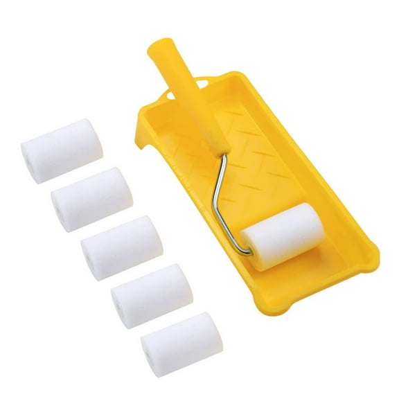 8pcs Mini Paint Rollers 2Inch Small Surfaces Brush Set for Detailing Projects