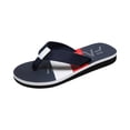 thumbnail image 3 of longantii Men's Lightweight Slippers, Summer Anti-slip Wear Flip Flops with Arch Support, Surf Slippers, Beach Slippers, Bathing, Sandals Dark Blue, 3 of 6