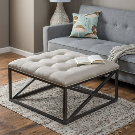 Belham Living Grayson Tufted Coffee Table Ottoman