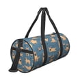 thumbnail image 3 of Easygdp French Bulldog Yoga Travel Bag, Camping, Weekend, Carry On Overnight Duffel Bag with Shoulder Strap, 3 of 8