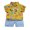 Yellow, variant on Vedolay Boys Short Sets Toddler Boys T-Shirt and Mesh Shorts Outfit Set Toddler to Big Kid,Beige 18-24 Months