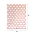 thumbnail image 6 of Parent's Choice Pink & White Hearts Baby Blanket and Plush Bunny Set for Toddlers, 6 of 10