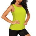 thumbnail image 2 of Balery Yellow Camiseta sin mangas estampada ligera para mujer, tops de entrenamiento sin mangas, camisetas de yoga transpirables de secado rápido.-XX-Large, 2 of 7