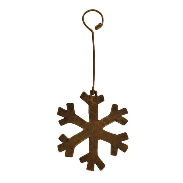 Premier Copper Products CCOSF-PKG6 Hand Hammered Copper Snowflake Christmas Ornament - 6 Count
