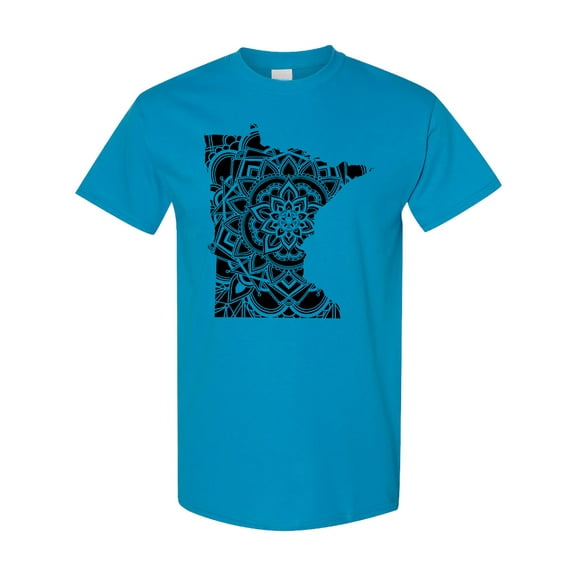 Inktastic Minnesota Silhouette Mandala T-Shirt