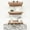 Light Brown, variant on Rustic Luxe Tiered Wall Mount Wine Rack and Stemware Glass Holder Set