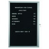 AARCO Products EDC2418 Economical Enclosed Letter Board Cabinet