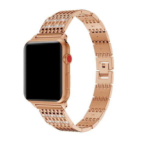 Rose Gold Stainless Steel Band Compatible for Apple Watch Band 38MM 40MM 41MM 42mm(Series11 10)