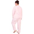 thumbnail image 4 of Angelina Women's Kangaroo Pocket Shirt Top with Flannel Pants Pajama Set, 4 of 5