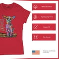 thumbnail image 4 of Tee Hunt in My Mind I'm Six Foot Five T-Shirt Dean Russo Chihuahua Women's T-Shirt Tee, Red, Medium, 4 of 5