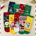thumbnail image 6 of GYRATEDREAM 3 Pairs Funny Christmas Socks for Kids, Boys Cool Christmas Socks Girls Xmas Socks Novelty Design Crew Socks for 1-12Y Multi-color, 6 of 7