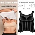 thumbnail image 2 of CHOK Camisoles à Soutien-Gorge Intégré pour Femmes, Bretelles Spaghetti Ajustables, Débardeur Sans Manches, Hauts d'Été, 2 of 6