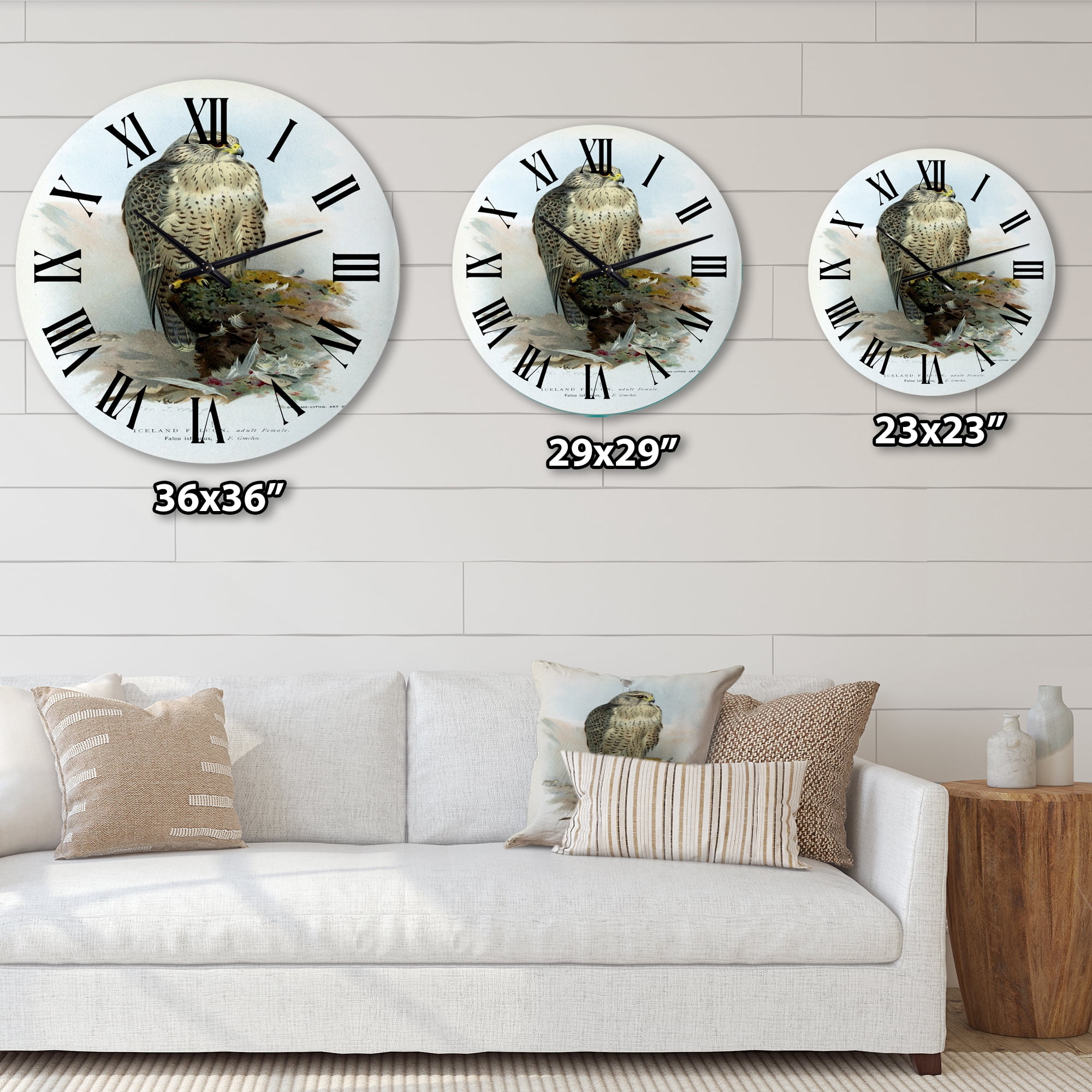 Designart 1 in Quartz Traditional Wall Clock