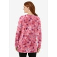thumbnail image 2 of Woman Within Plus Size Perfect Printed Long-Sleeve Crewneck Tunic, 2 of 4