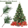 thumbnail image 4 of 10pcs Artificial Pine Branches Fir Branches Fake Fir Branches Beautify Garden Decor7*5CM, 4 of 5