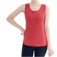 thumbnail image 1 of Timegard Débardeurs Grande Taille pour Femmes Col Rond Sans Manches sous-Vêtements Haut Couleur Unie Chemises Confortables, 1 of 5