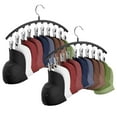 thumbnail image 1 of Cuipingoo Perchas para sombreros para armario Paquete de 2 soportes organizadores de sombreros de metal para perchas y armarios de habitación Estantes para sombreros para gorras de béisbol con 10 clip, 1 of 5