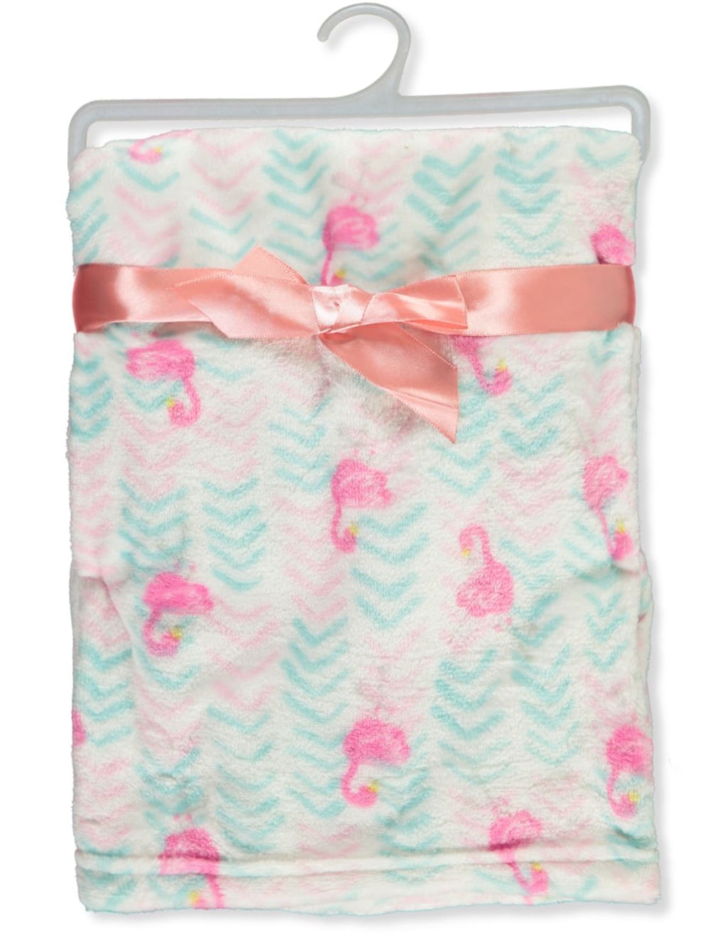 Zak & Zoey Flamingo Plush Baby Blanket