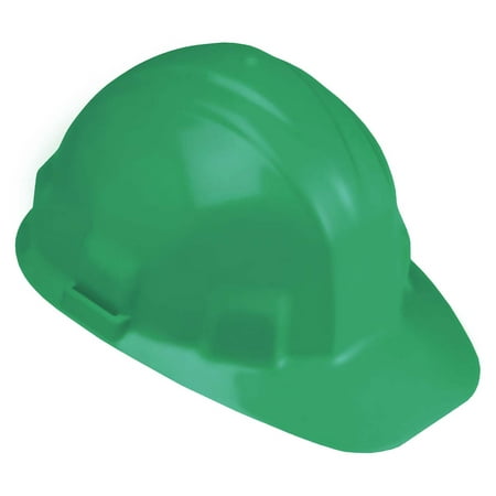 Jackson Safety Sentry III Hard Hat (14414), 6-Point Ratchet Suspension, Low Profile Safety Cap, Green, 12 /