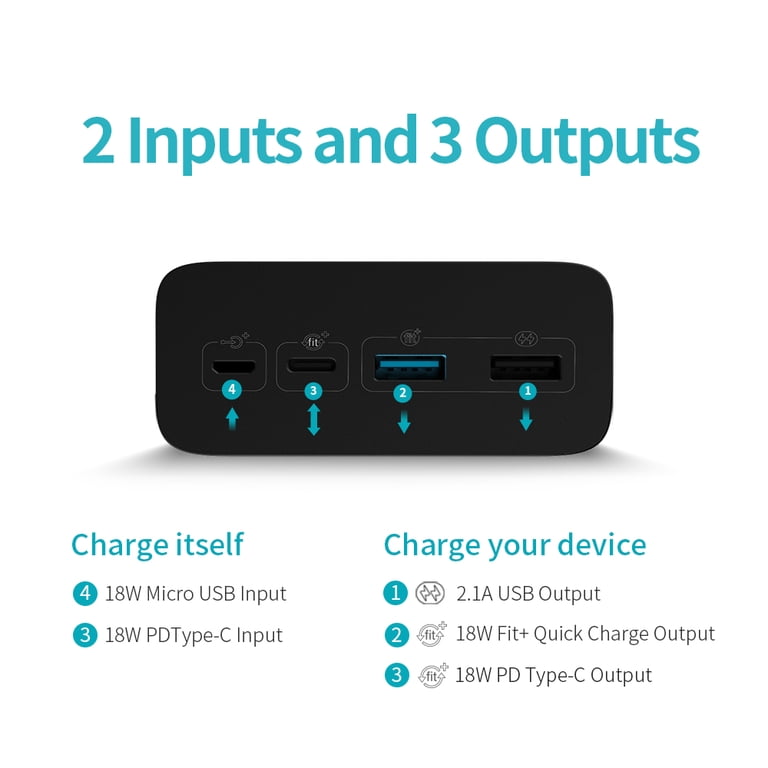 ROMOSS 40000mAh Electronics Technology Fast Charger, 18W PD Power