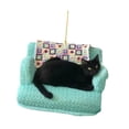 thumbnail image 3 of Adorno acrílico de gato negro para Navidad, divertido accesorio fotográfico para amantes de los gatos. Estilo A, 3 of 9
