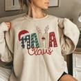 thumbnail image 3 of POPPOP Christmas Claus Embroidery Sweatshirt, Custom Mama Grandma Gigi Mimi Nickname, Gifts for Women Sweater, 3 of 4