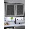 thumbnail image 5 of Sheer Curtains 54 Inch Length, Black Retro Greek Key Semi Sheer Curtains Light Filtering Window Treatment, Greece Ancient Rustic Geometric Privacy Voile Drapes for Living Room Bedroom 52x54 Inch, 5 of 7