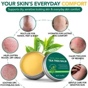 Tea Tree Balm for Hands, Feet, and Body, Gently Soothes Sensitive and Dry Skin, Natural Plant Extracts, 1 oz