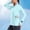 Light Blue, variant on Sun Protection Shirts for Women Pullover Hooded Long Sleeve Rash Guard UPF 50 Lightweight Breathable Shirt with Side Pockets for Hiking Walking Running