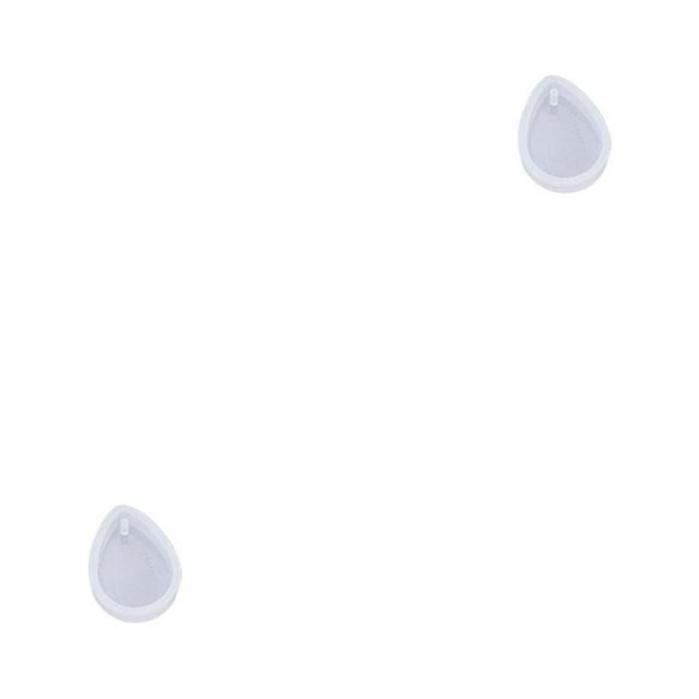 maskred Resin Pendant Mold Crystal with Hole Different Shapes Convenient Reliable Quality DIY Reliable Mould for Craft Projects Making Water-drop shape 2Set