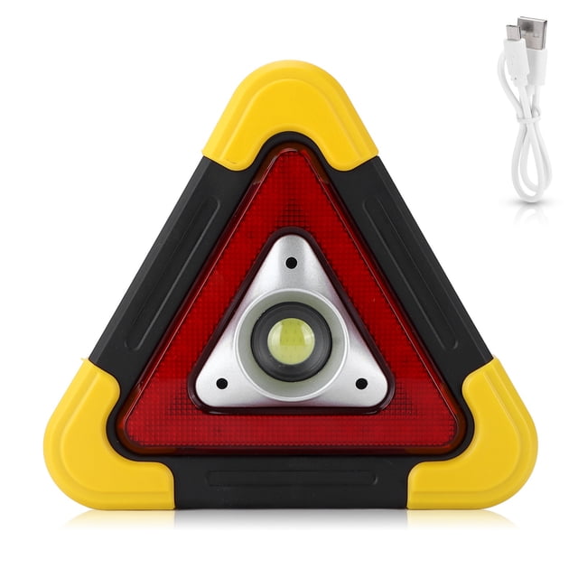 Lámpara Triangular de advertencia recargable, luz LED Solar portátil de trabajo para acampar, senderismo, reparación de automóviles Jadeshay A