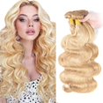 thumbnail image 1 of Hair Bundles LadRxadr Blonde Body Wave, 30 cm, 3 paquetes, 1 of 5
