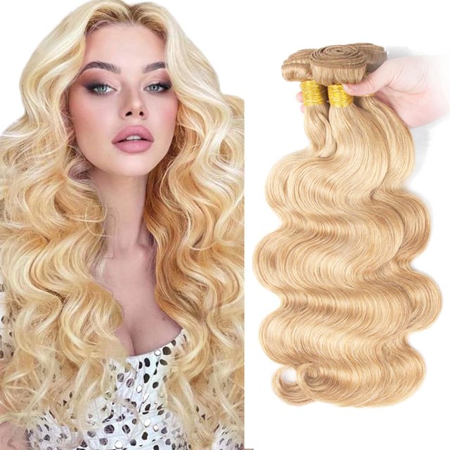 Hair Bundles LadRxadr Blonde Body Wave, 30 cm, 3 paquetes