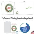 thumbnail image 2 of The Best Card Company 20 Assorted Christmas Notes Bulk Box Set 4 x 5.12 Inch with Envelopes (10 Designs, 2 Each) Festive Wreaths AM10772XSG-B2x10, 2 of 6