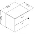 thumbnail image 3 of Bush Business Furniture Studio C 2 Drawer Lateral File Cabinet in Natural Maple, 3 of 9