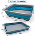 thumbnail image 5 of 2PCS Open Cat Litter Box, Kitten Potty Pan Semi-Enclosed Foldable Waterproof Travel Toilet Low Entrance for Indoor Cats Small Pet Kitty Rabbit Supplies Easy to Clean and Assemble, 5 of 6