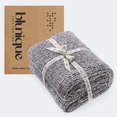 thumbnail image 2 of Blunique Reversible Knit Blanket, Buttery Soft Warm Plush Throw for Couch Sofa Bed, Lightweight Home Decor Gift, Gray, Twin 60"x80", 2 of 8
