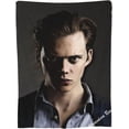 thumbnail image 2 of Bill Skarsgard Throw Blanket, Super Soft & Comfy Flannel Fleece Blanket, Lightweight Cozy Microfiber Anti-Pilling Plush Blanket for Sofa Chair, Bed, Couch 50x40 inch, 2 of 7