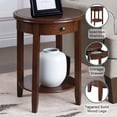 thumbnail image 4 of Convenience Concepts American Heritage Baldwin 1 Drawer End Table with Shelf, Espresso, 4 of 6