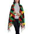 thumbnail image 7 of Black Power African Flag Pashmina Feel Shawls Wraps Rave Scarf for Women Men Soft Silky Scarves Hijab, 7 of 7