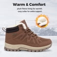 thumbnail image 3 of Fittington Men's Winter Boots Fleece Lining Warm Snow Boots Non-Slip and Water Resistant Wide Fit Ankle Boots 12.5 Wide, 3 of 10
