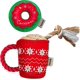 thumbnail image 1 of Juguete patriótico para perros del 4 de julio, paquete de 2 juguetes de peluche chillones para perros, juguetes flotantes para perros con cuerda de algodón para dientes, 1 of 5