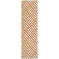 thumbnail image 2 of Addison Rugs Chantille Indoor/Outdoor Transitional Squares Orange Washable Runner Rug, 2'3" x 7'6", 2 of 6