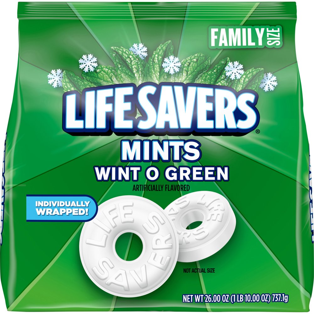 Life Savers Mint Candy, WintOGreen, Family Size, 26 oz